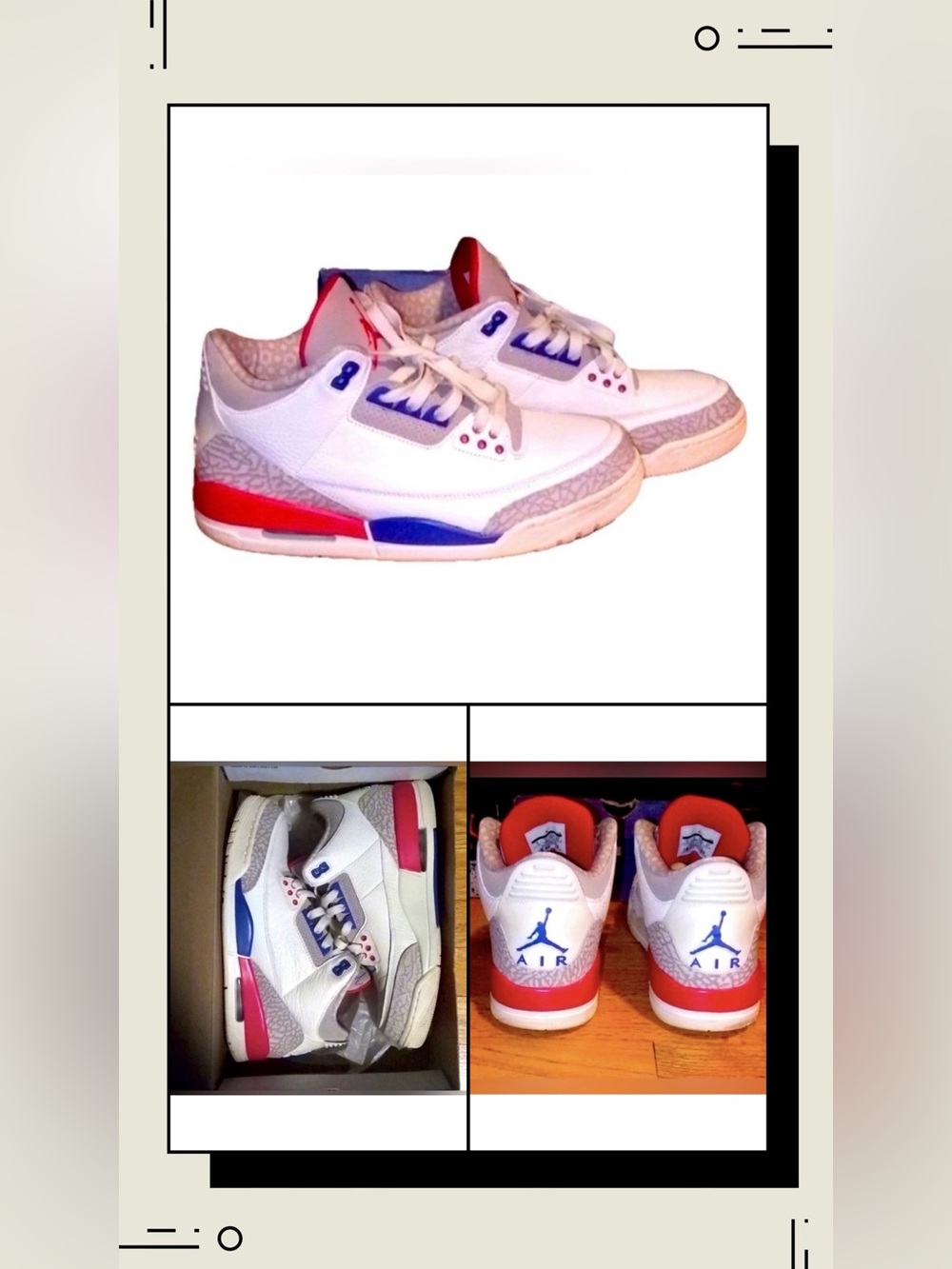Nike Air Jordan 3 Retro International Flight ✈️ LIMITED EDITION Mens Size 9